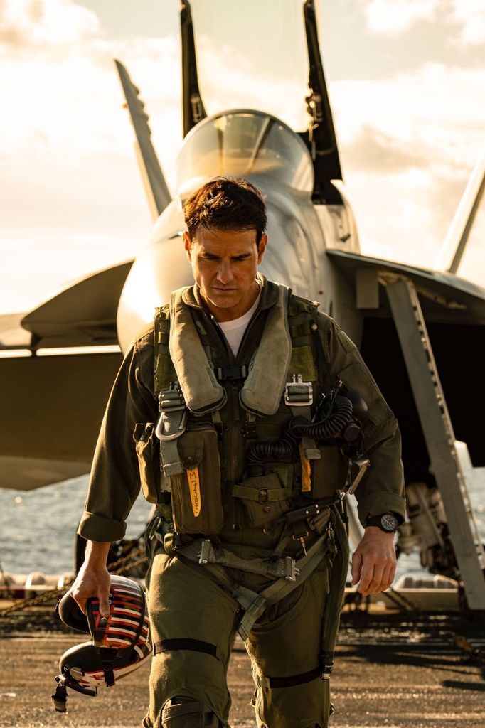 Tom Cruise jako Maverick.