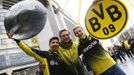 Borussia Dortmund - Borussia Mönchengladbach (To se však již na mistrovské oslavy chystali i fanoušci Dortmundu)