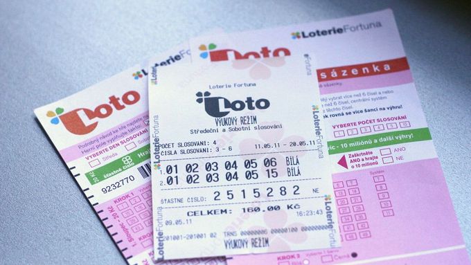 Sázenka a výherní tiket od nové loterie z dílen Fortuny
