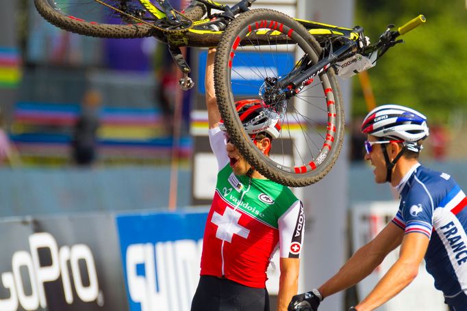 MS horská kola NMnM 2016: Nino Schurter a Julien Absalon