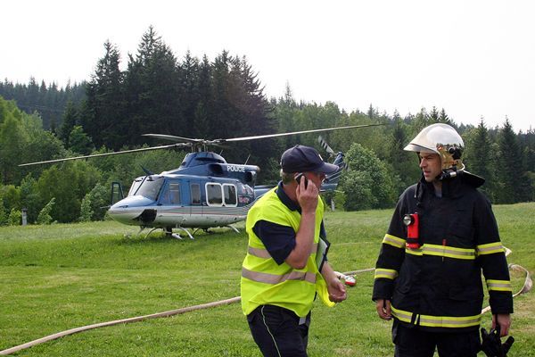 hasičské cvičení KRNAP