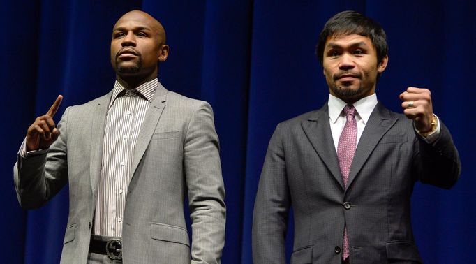 Floyd Mayweather vs. Manny Pacquiao na úvodní tiskové konferenci