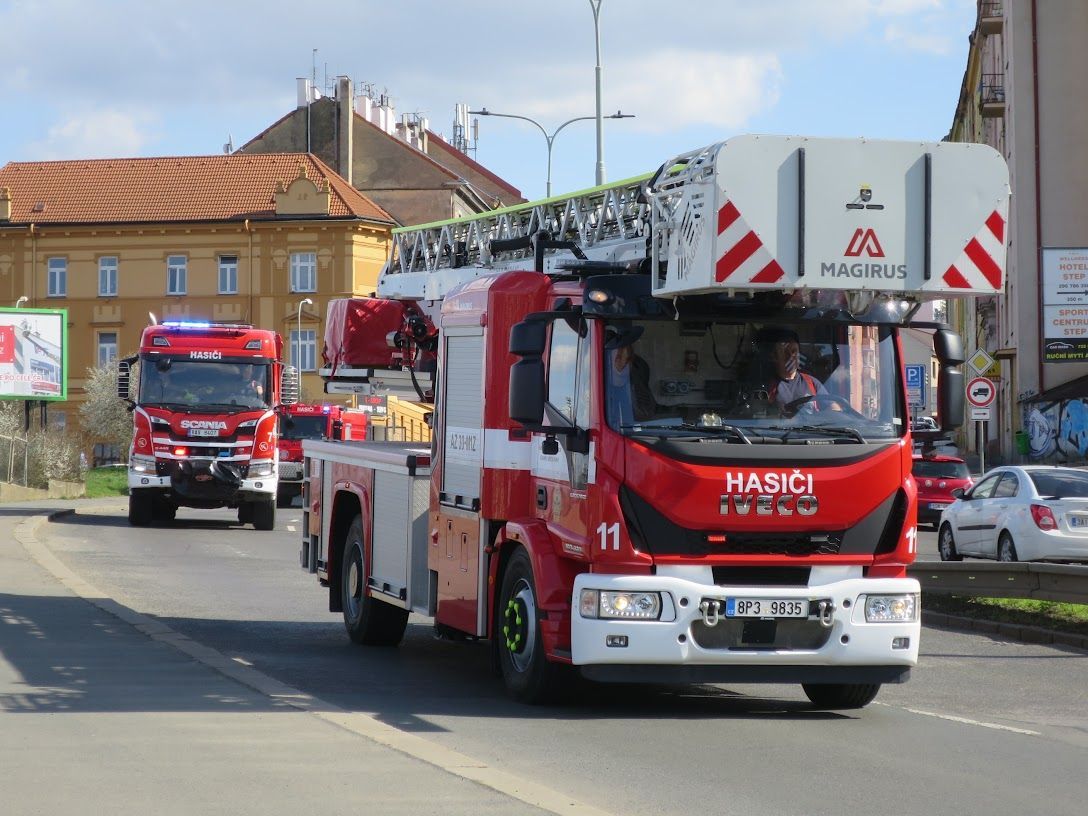 Hasiči, spanilá jízda, Praha