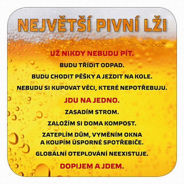 Ekologický pivní tácek