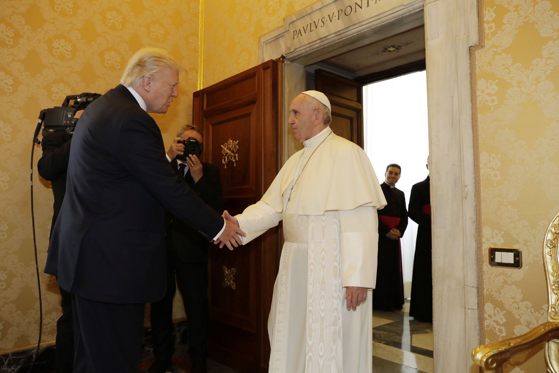 Trump u papeže, květen 2017