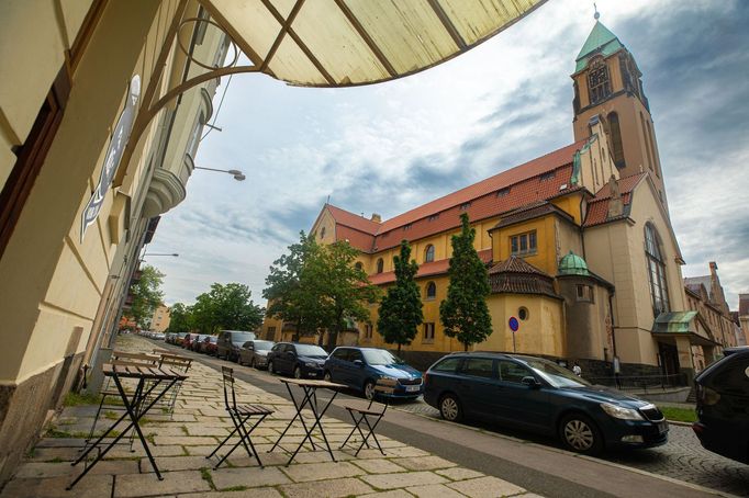 Lotyšská Kavárna Pankuka v Plzni.