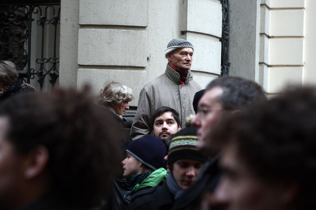 Smuteční průvod s ostatky Václava Havla