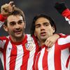 Evropská liga: radost Falcao a Adrian (Atlético)