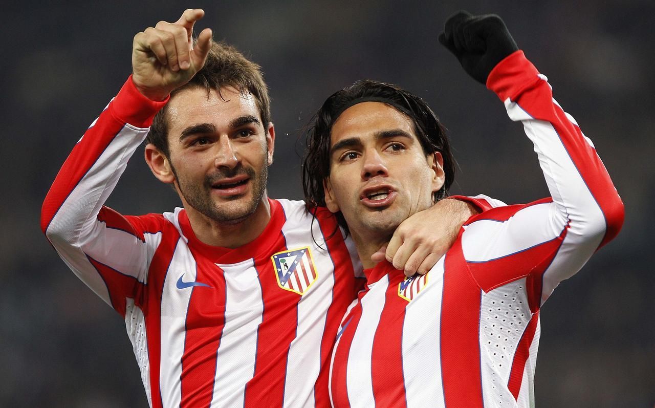Evropská liga: radost Falcao a Adrian (Atlético)