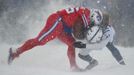 Blizzard při utkání amerického fotbalu Buffalo Bills - Indianapolis Colts