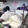 Bezdomovci v Praze, život na ulici v mrazech
