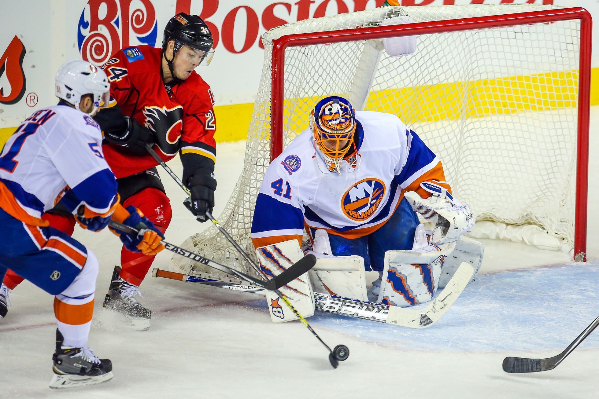 NHL: New York Islanders vs. Calgary Flames