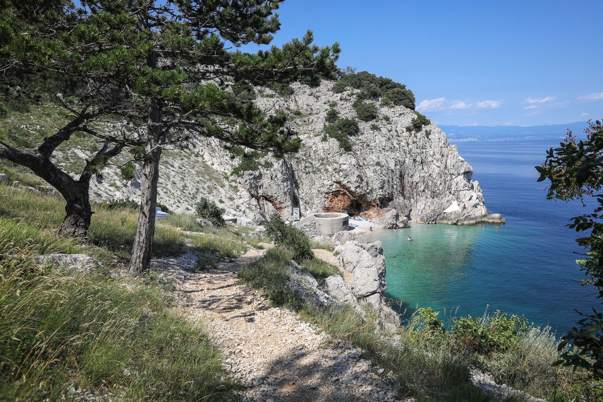 Chorvatsko 2020, pláže, dovolená, koupání