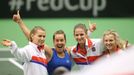 Fed Cup 2017: Barbora Strýcová, Karolína Plíšková, Kateřina Siniaková, Lucie Šafářová