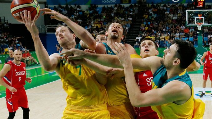 Basketbal OH 2016, semifinále Srbsko - Austrálie