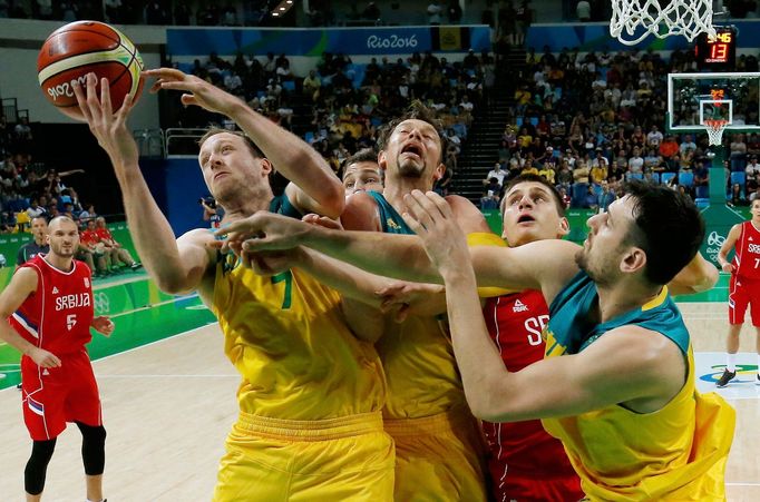 Basketbal OH 2016, semifinále Srbsko - Austrálie