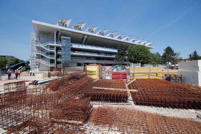 Roland Garros, French Open, renovovaný centrální kurt Philippa Chatriera