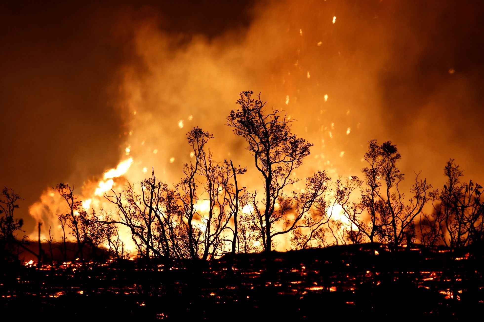 Erupce sopky Kilauea na Havaji, květen 2018