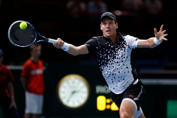 Tomáš Berdych na turnaji série masters v Paříži