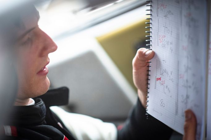 Elfyn Evans (Toyota) na trati Rallye Monte Carlo 2021