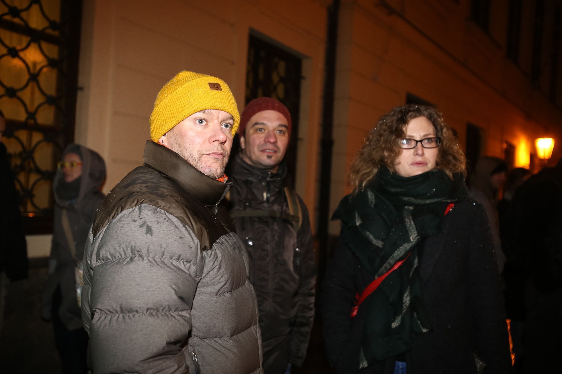 Demonstrace proti zvolení Ondráčka do čela komise pro GIBS