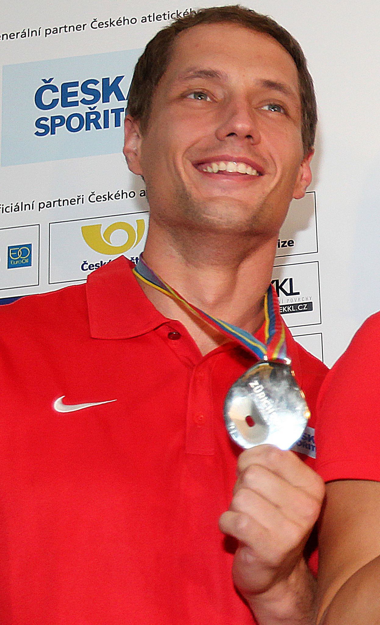 Vítězslav Veselý s medailí z ME 2014