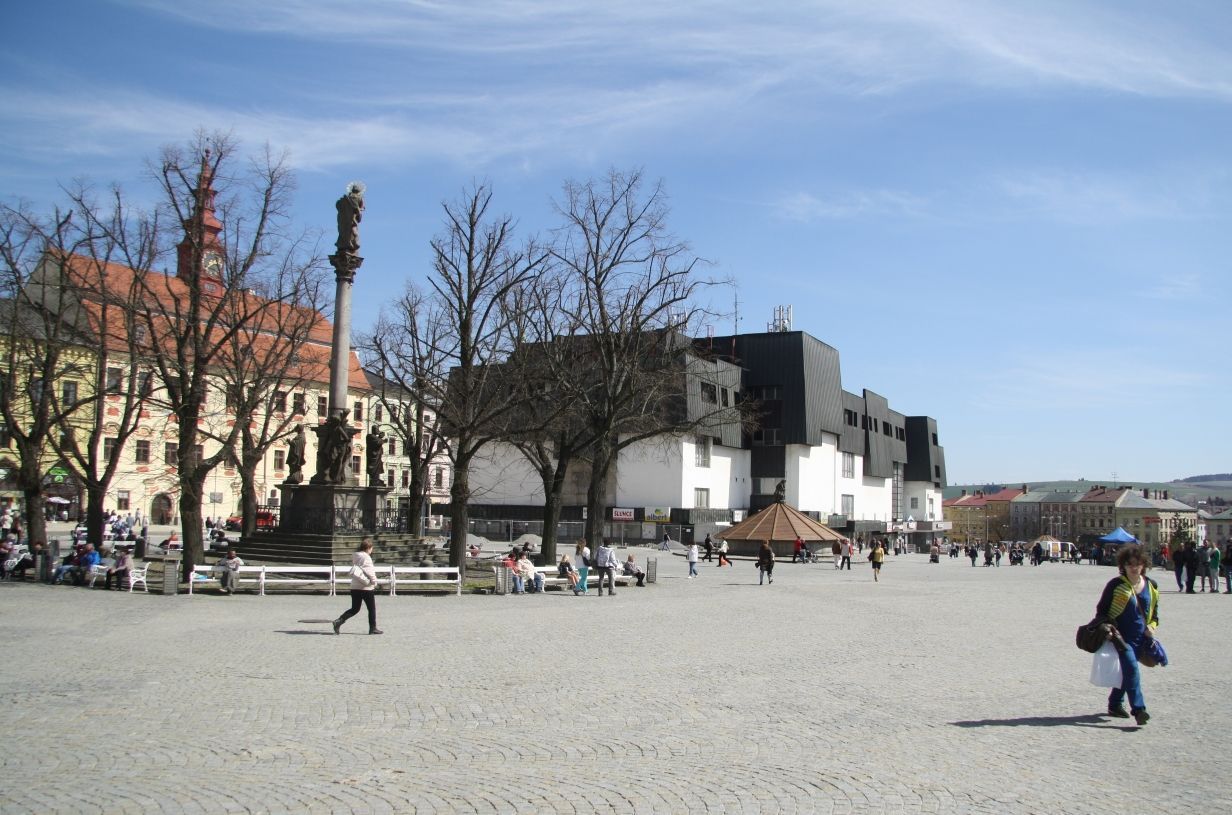 Prior na Masarykově náměstí v Jihlavě