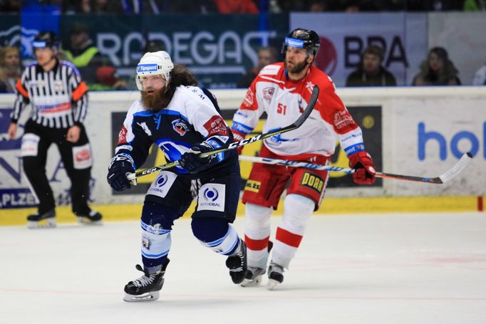 2. čtvrtfinále play-off 2018, Plzeň - Olomouc: Ryan Hollweg a Lukáš Galvas