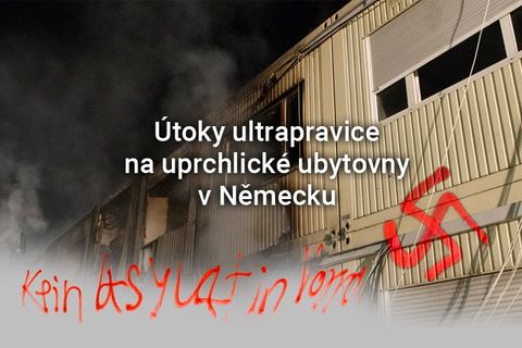 Grafika: Hákové kříže i žhářství v domovech běženců. Agresivita radikálů v Německu razantně roste