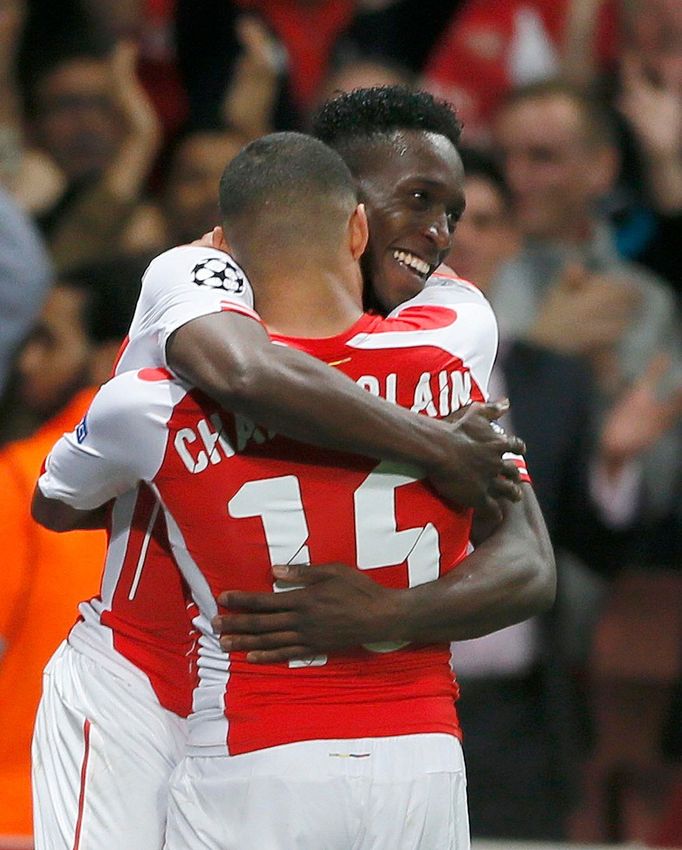 Danny Welbeck slaví branku Arsenalu