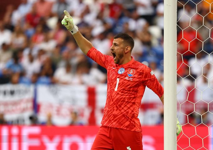 Martin Dúbravka v osmifinále Eura 2024 Anglie - Slovensko