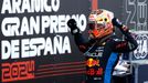 Max Verstappen, Red Bull slaví vítězství ve VC Španělska F1 2024