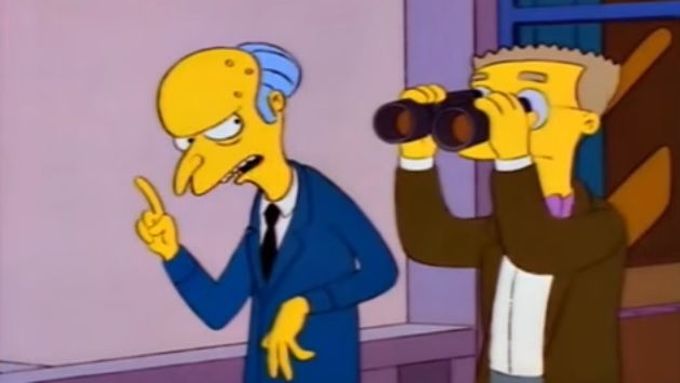 Pan Burns a Smithers v epizodě čtvrté.