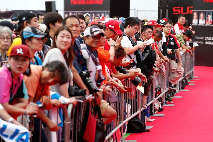 Fanoušci na Velké ceně Japonska formule 1