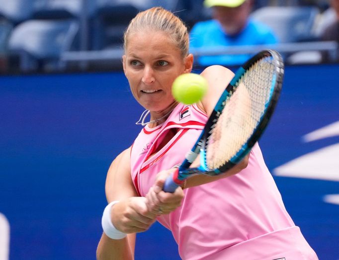 Karolína Plíšková ve čtvrtfinále US Open 2022.