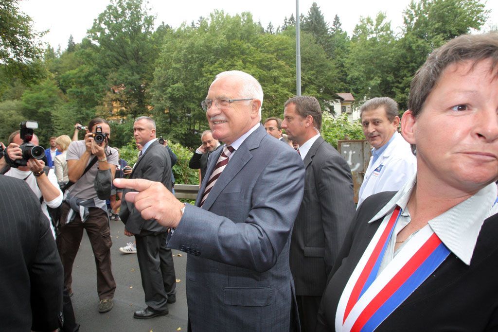 Václav Klaus na návštěvě v Karlovarském kraji