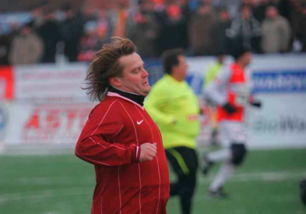 Martin Frýdek na Silvestrovském derby 2010