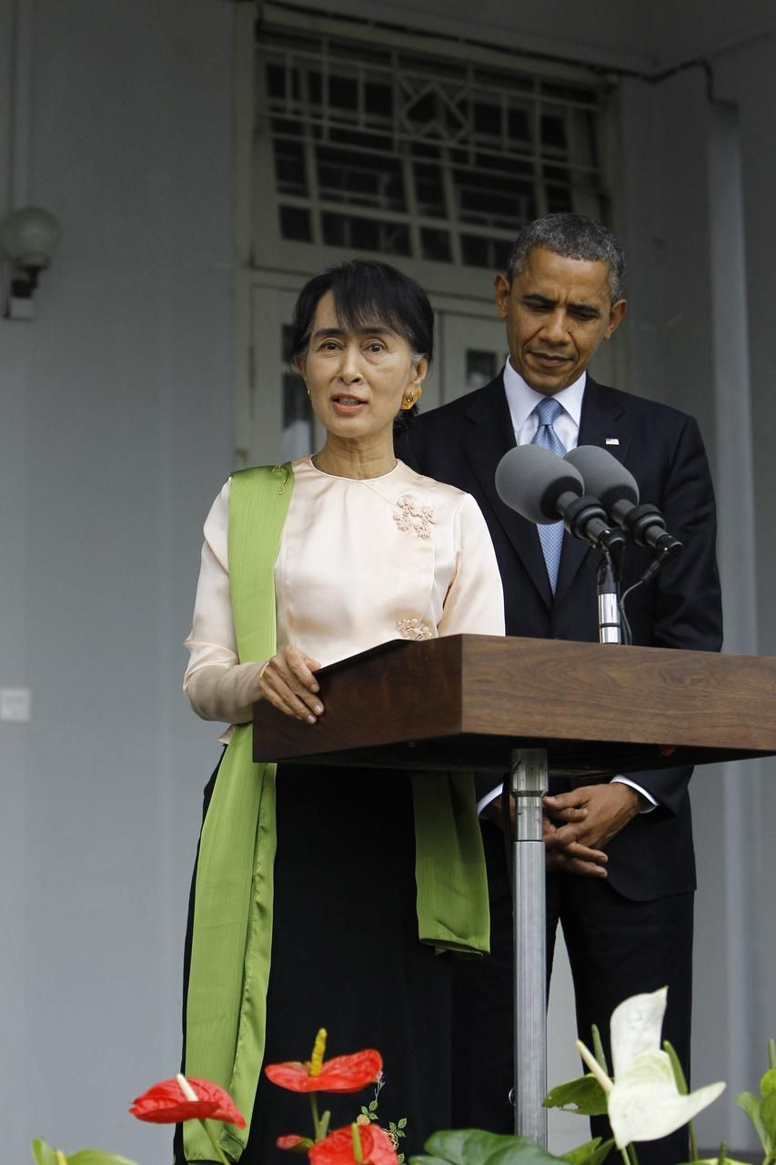 Obama v Barmě