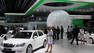 Škoda chtěla dokázat, že už patří mezi globální hráče. Například glóbusem ve své expozici