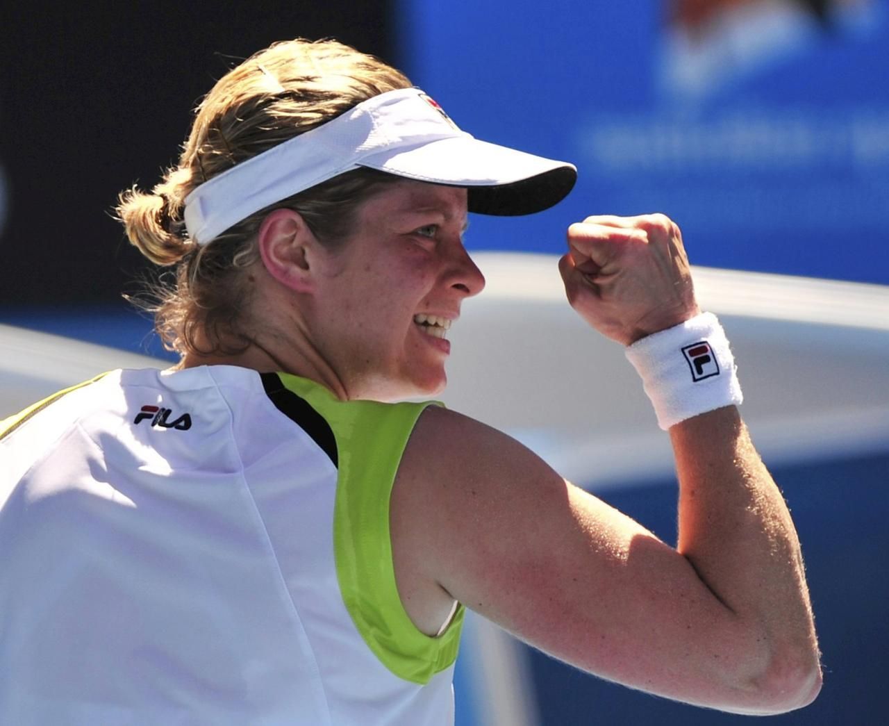 Australian Open 2012: Kim Clijstersová (radost)