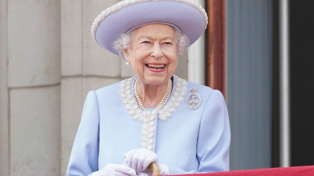 Alžběta II. během oslav 70 let její vlády.