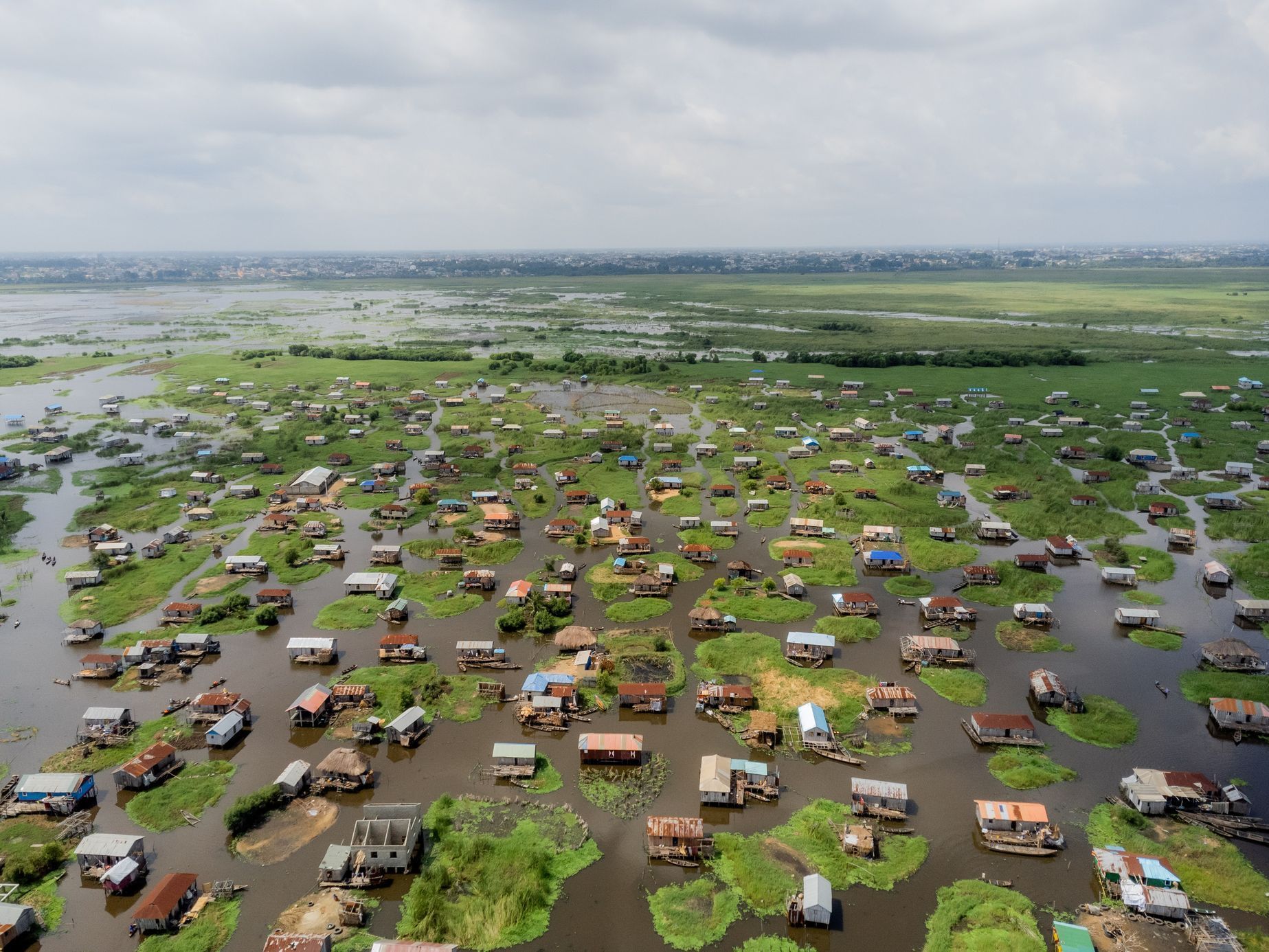 Lake Nokoue a Ganvie, Benin