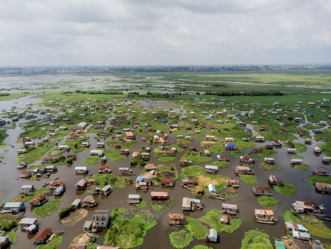 Lake Nokoue a Ganvie, Benin