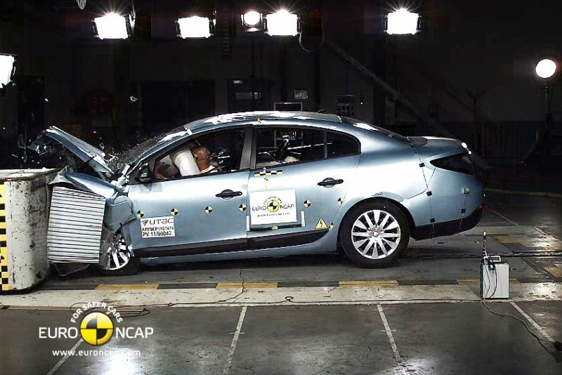 Crash test EuroNCAP- Renault Fluence ZE