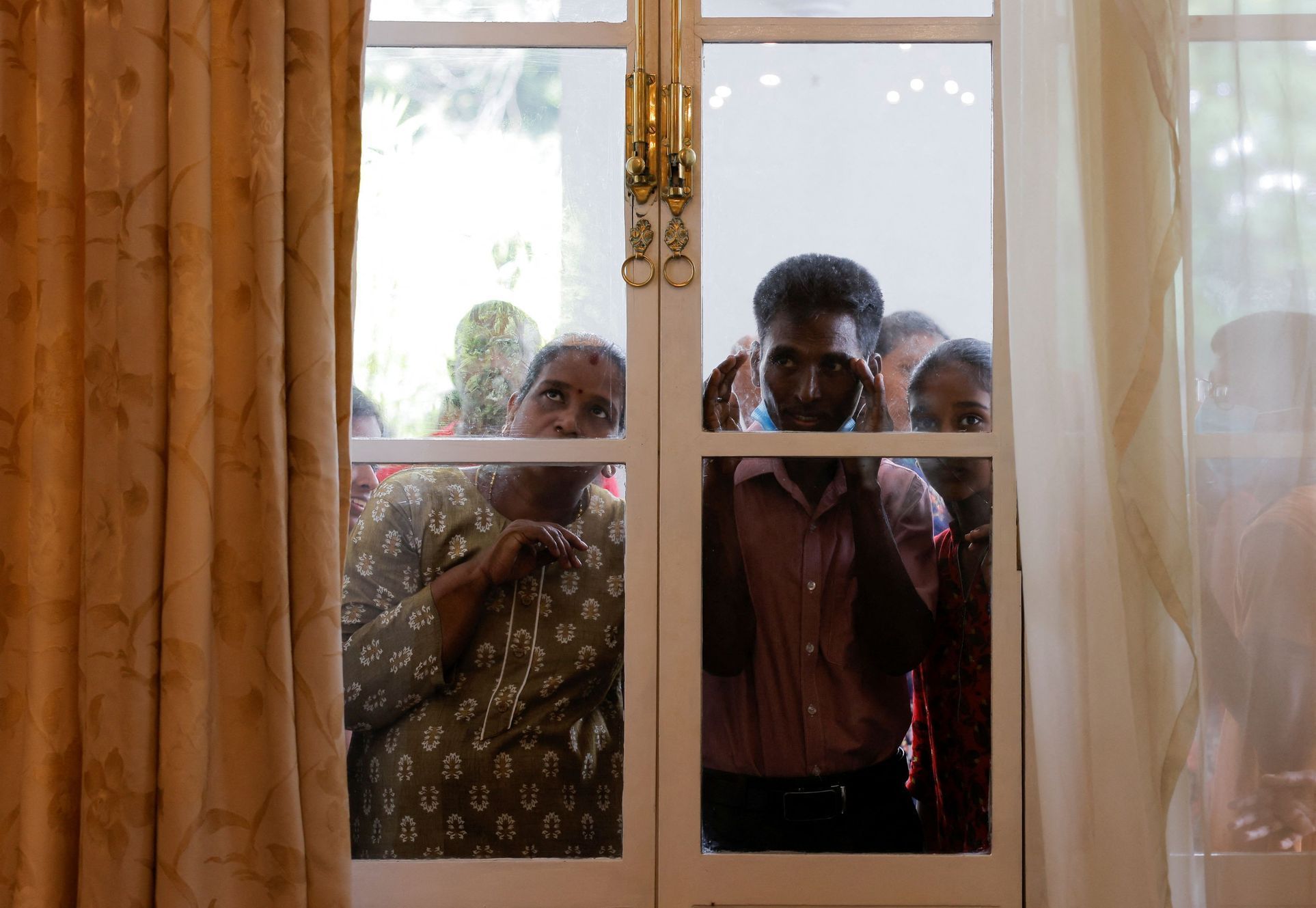 srí lanka protest prezidentský palác