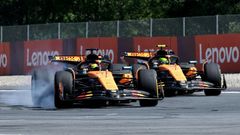 Oscar Piastri, McLaren a Lando Norris ,McLaren ve VC Rakouska F1 2025
