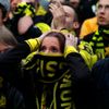 Fotbal, Liga mistrů, Bayern - Dortmund: fanynka Dortmundu