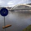 Velká voda v Ústí nad Labem (14. ledna 2011)