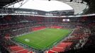 První zápas na novém stadionu ve Wembley, rozdali si to jednadvacítky Anglie a Itálie.