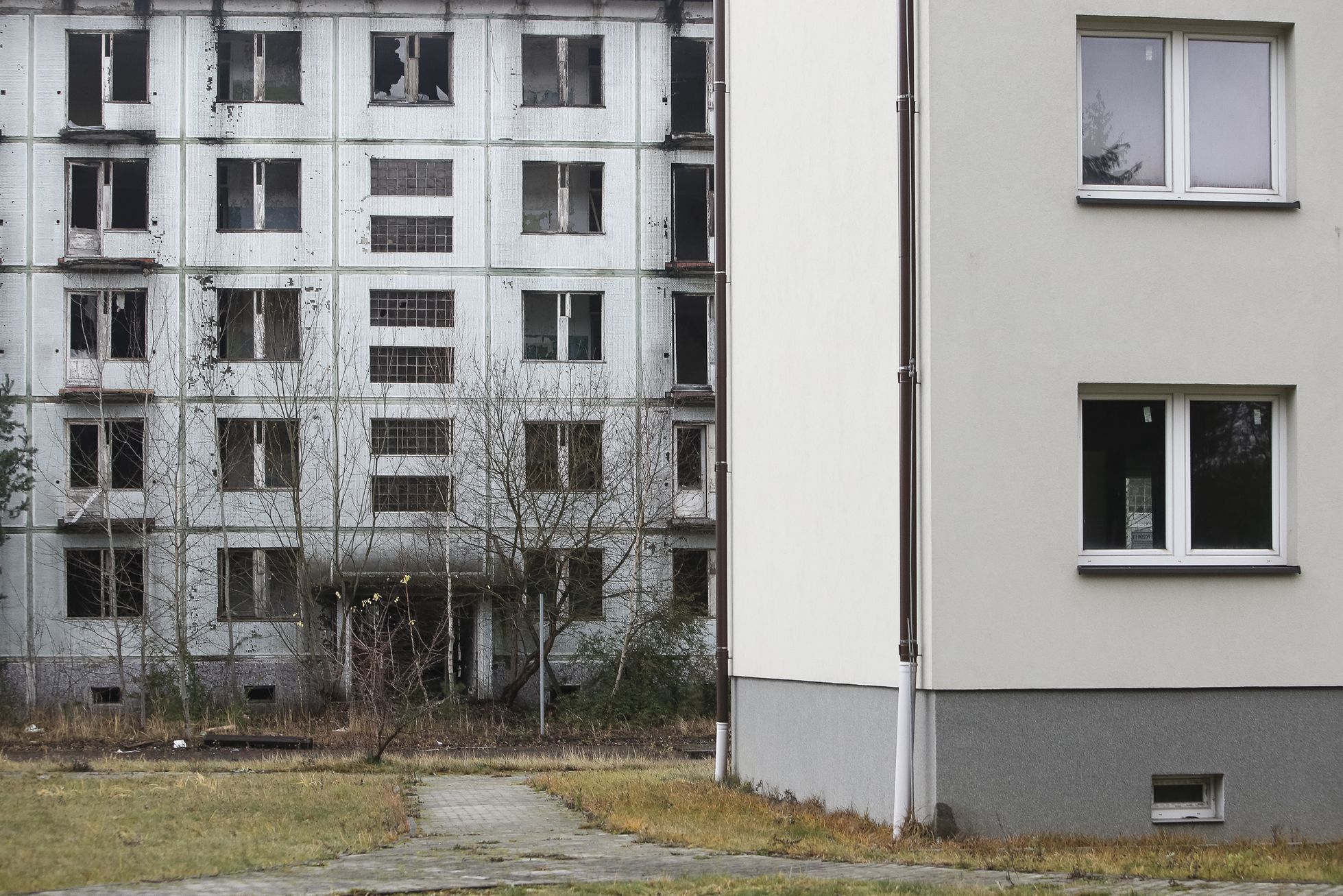 Demolice bývalého generálního štábu Sovětské armády v Ralsku